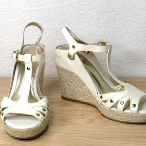Antonio Melani, Foley wedge, cream, size 7.5